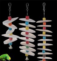 Wholesale Parrot Special Purpose Cuttlefish Bones Mouth Calcium Supplement String Bird Toys Pets Products Supplies High Quality sz M2