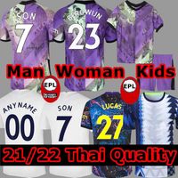 Wholesale 21 Soccer Jerseys HOJBJERG colorful Away Third rd Football kit shirt BRYAN purple tops Men kids sets