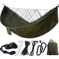 Wholesale Tents And Shelters Camping garden Hammock With Mosquito Net Outdoor Furniture Portable Hanging Bed Strength Parachute Fabric Sleep Swing1