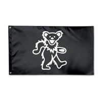 Wholesale Grate Ful Dead Bear X Foot Outdoor Decorative Yard Flag Home Garden Flag with Grommets