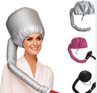Wholesale 1PC Portable Hair Drying Cap Bonnet Hood Hat Blow Dryer Attachment Curl former Gray Dry Hair Cream Cap For Women Bathroom Product