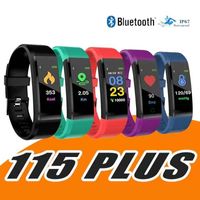 Wholesale ID115 Plus Smart Band Bracelet Heart Rate Watch Activity Fitness Tracke For Samsung Android Phone Sleeping Monitor SmartWatch With Package