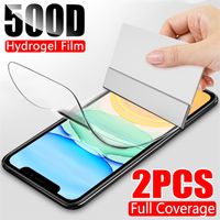 Wholesale Full Cover Screen Protector For iPhone Pro MAX Hydrogel Film for iPhone s Plus Soft Protective Film XR XS MAX not glass