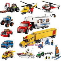 Wholesale All Series City Great Vehicles Building Blocks Bricks Car Plane Ship Model toys for Childrens Kid Gift LJ200928