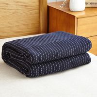 Wholesale Blankets Washed Gauze Pure Cotton Stripe Retro Breathable Summer Super Soft Sofa Bedding Travel Sleeping Cover Blanket For Adult Children1