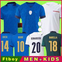 Wholesale 2021 Fans Player Version INSIGNE final Soccer Jerseys BARELLA CHIELLINI Italia ULTRAWEAVE Maglie da calcio CHIESA FOOTBALL SHIRTS men kids