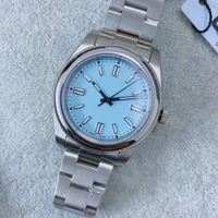 Wholesale Top Quality colors Lovers Couples Mens womens Sapphire watch mm mm automatic mechanical stainless steel Oyster perpetual motion wristwatches movement