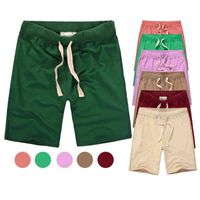 Wholesale 2021 Summer Custom Quick Dry Cotton Blank Drawstring Summer Casual Men s Shorts Beach Short Shorts