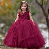 Wholesale 2021 New Hot sale Cheap Blush Pink Flower Girls Dresses Long Sleeves For Weddings Lace Appliques Ball Gown Birthday Girl Communion Page