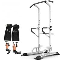 Wholesale Adjustable Height Pull Up Dip Station Multi Functional Home Strength Training Fitness Workout Station1