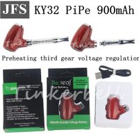 Wholesale JFS KY32 Cigarette Tobacco Smoking Pipes Preheating third gear voltage regulation Pipe Variable Voltage mAh Battery Micro USB Charger