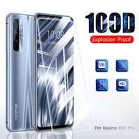 Wholesale 100D Tempered Glass For OPPO Realme Pro X7 X2 Glass Screen Protector Realme Pro X3 X50 XT X C15 C11 C3 S I Protect Film