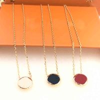Wholesale Fashion Jewelry Necklace Luxury Women Pendant Necklac Flowers Pattern Colors Optional With Box High Quality