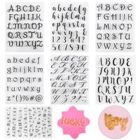 Wholesale Bakeware Stamps for Cookies Letters Cake Sweet Letters Stamp Decorating Tools Fondant Embossing DIY Alphabet Cutter Pastry Accessories Q2