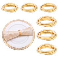 Wholesale 4 Set Metal Round Cross Napkin Rings for Hotel Wedding Dinner Partiy Gold Napkin Holder Luxury Table Decoration Towel Ring1