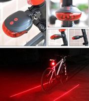 Wholesale Bike Cycling laser Lights Waterproof LED Lasers Modes Bike Taillight Safety Warning Light Bicycle Rear Bycicle Light Tail Lamp