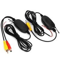 Wholesale Car Rear View Cameras Parking Sensors GHZ MW Wireless RCA Video Transmitter Receiver Kit For DVD Monitor CCD Reverse Backup Camera