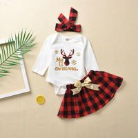 Wholesale Clothing Sets My st Christmas Born Baby Girl Xmas Clothes Romper Tutu Skirt Outfit Set