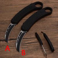 Wholesale Karambit Automatic Bird Claw knife D2 Blade Aluminum Handle Double Action Outdoor Folding Blade AUTO Cold Steel Micro knives