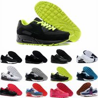 Wholesale 90 New mens shoes women trainers USA Green Camo infrared UNC Lime Laser Blue Rose Supernova Turquoise men outdoor sports sneakers