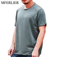 Wholesale Summer t shirt men XL XL XL XL Bust cm Plus size short sleeve solid color cotton t shirt