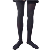 Wholesale Summer Long Socks Women High Stretchy Nylon Slim Stockings Black White Color Thigh Socks Adult Men Cosplay Wear Y1222