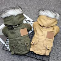Wholesale Pet Cats And Dogs Winter Warm Down Jacket Jacket Medium And Small Dog Chihuahua Down JacketLightweight Hoodie Party Warm Apparel HH9