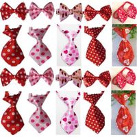 Wholesale Dog Apparel pc Valentine Day Wedding Holiday Ties Pet Bow Cat Neckties Grooming Supplies Can Choose Different Color P011