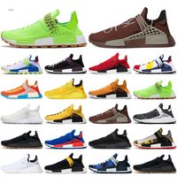 Wholesale Human race Hu Trail Run Shoes Men Women PK Sneakers infinite species breath though BBC Multi Color white F F black Trainers
