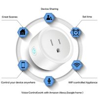 Wholesale Smart wifi Plug US EU UK Outlet Adapter A V Wireless Remote Voice Control Power Monitor Timer Socket for Google Home Alexa Timing Plugs