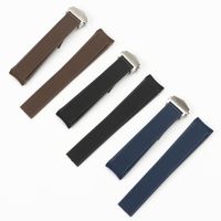 Wholesale 22mm nature Rubber Silicone Watch band folding buckle for fit TAG strap f belt for fit for watch strap CALIBRE