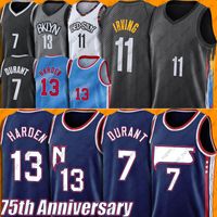 Wholesale 7 Kevin James Durant Harden Jersey Kyrie Basketball Irving Jerseys City th Anniversary adfnk