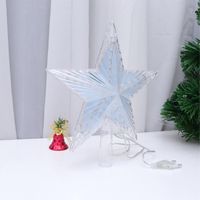 Wholesale Christmas Decorations Pc Tree Topper Star Light LED Flash Ornament Xmas Treetop Party Supplies For Home El Office