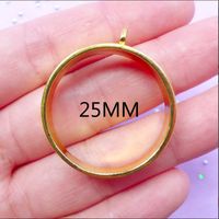 Wholesale Thick Open Back Bezel Deep Hollow Round Charm Circle Deco Frame UV Resin Filling Epoxy Resin Jewellery Supplies Jewelry Making