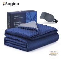 Wholesale Sagino Weighted Blanket Cotton Cover Heavy Blanket Promote Deep Sleep Reduce Anxiety Quilt For Bed Sofa Layer Design lbs
