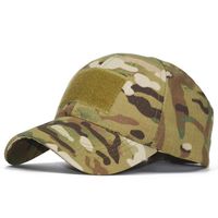 Wholesale Ball Caps Camo Baseball Cap Men Summer Mesh Tactical Camouflage Velcr Snapback Outdoor Climbing Hunting Hat W1007