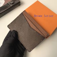 Wholesale Paris plaid style Neo Card Holder Mens wallet Leather Trim fashion women purse special canvas multiple short small bifold wallet with box