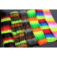 Wholesale Tigofly Multicolor Rainbow Color Silicone Skirts Legs whole sheet DIY Spinner Bait Squid Rubber Thread Fly Tying Materials
