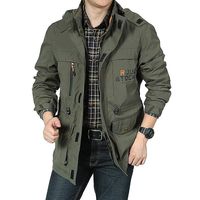 Wholesale Men s Jackets Design Mens Green Spring Autumn Cargo Outdoor Sport Casual Army Clothes Brand Windproof Waterproof
