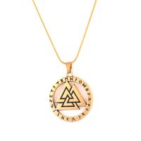 Wholesale Pendant Necklaces Valknut Heart Snake Chain Special Rune Religions Amulet Viking Style Jewelry Provide Drop Zinc Alloy