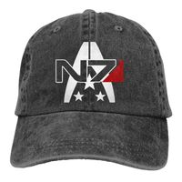 Wholesale N7 Alliance Baseball Caps Peaked Cap Mass Effect Commander Shepard Game Sun Shade Hats For Men