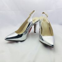 Wholesale Hot Sale luxury dress Pointed shoes red sole bottom woman open toe nude heels spring and autumn of Sexy red bottom heels