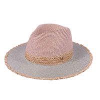 Wholesale Straw Fedoras Lady Summer Hats Vantage Cap Panama Hat Round Top Straw Cap Women s Hat Tassel