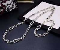 Wholesale Fashion Round necklace bracelet for lady mens and Women Party Wedding Lovers gift engagement hip hop jewelry HB1210