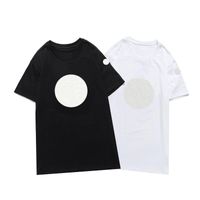Wholesale 2021 New luxur embroidery tshirt fashion personalized Men and women Design T shirts Female Tshirts high quality black and white100 cott