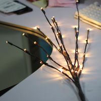 Wholesale Party Decoration Christmas Ornament Led Willow Branch Lamp Battery Powered Natural Tall Vase Filler Twig Lighted For