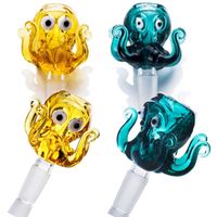 Wholesale Colorful Cuttlefish Head Glass Bong Accessroies Recycler Dab Rig Glass Water Bongs Accessory mm Joint Bowl