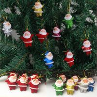 Wholesale Santa Claus Ornaments Christmas decorations Christmas tree ornaments gold powder glowing Santa Claus XD24330