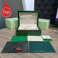 Wholesale Green Cases R quality O Watch L Wood box E Paper X bags certificate Original Boxes for Wooden Woman Watches Gift Box Accessories rolex Surprise factory montre de luxe