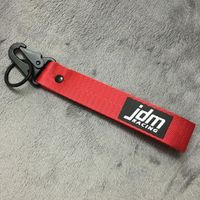 Wholesale Keychains Red JDM Racing Keyring Tags Keytags Keychain Auto Car Drift Key Phone Holder Quick Release Enthusiast1